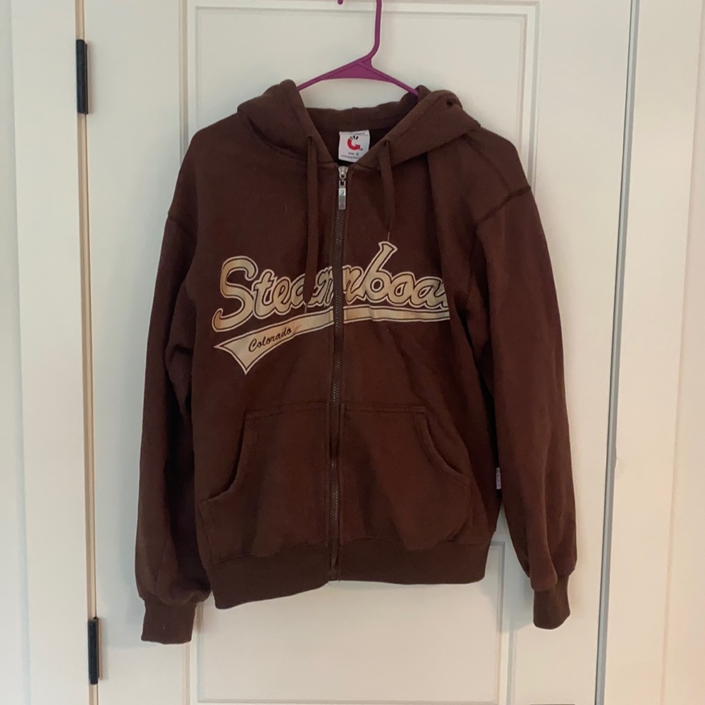 Vintage steamboat springs Colorado zip up